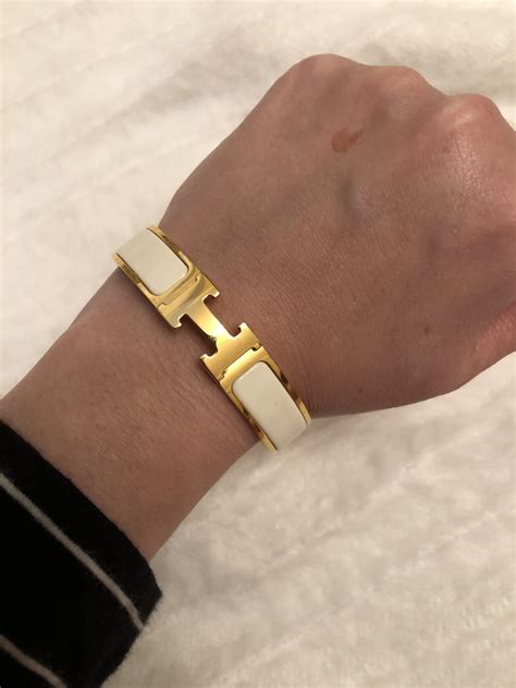 hermes bracelet on wrist|authentic hermes bracelets.